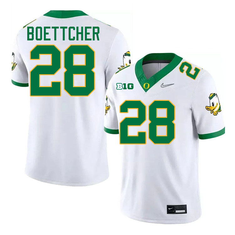 Bryce Boettcher Oregon Jersey,Oregon Ducks Football Uniforms Youth-White 2024